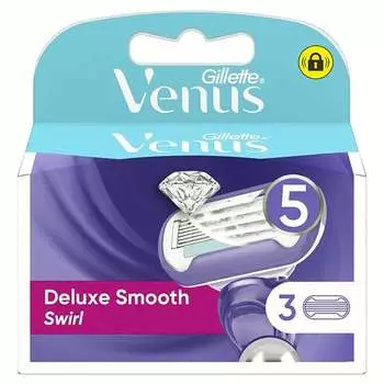 Стержни для бритв, 3 шт. Gillette Venus Swirl