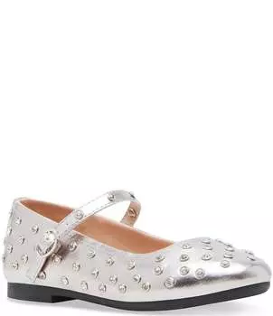 Steve Madden Girls 'J-Vinetar Мэри Джейн Флэтс (молодежь), серебро