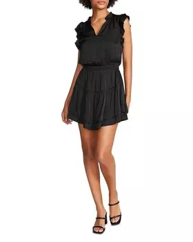 STEVE MADDEN Мини-платье Prairie Dreams с короткими рукавами, черный