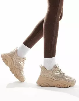 Steve Madden – Privy – Бледно-розовые кроссовки с украшением на толстой подошве