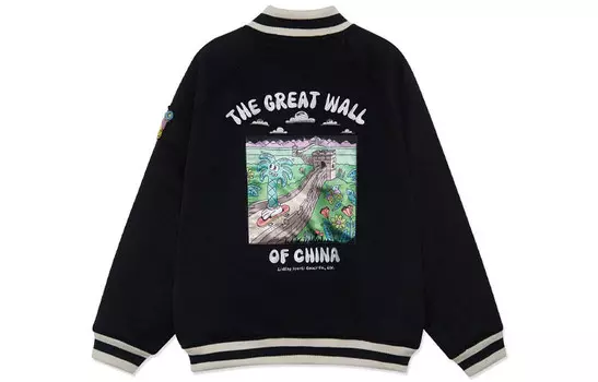 Steven Harrington X Skateboard стеганая куртка мужская черная Lining, черный