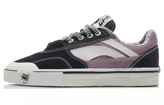 Steven Harrington X Скейтбординг Кроссовки Мужские Низкие Lotus Серо-фиолетовый Lining