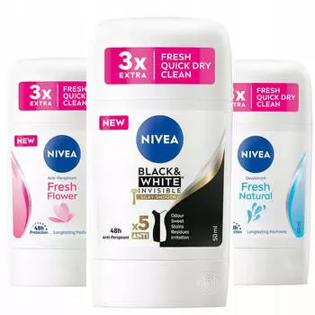 Стик-антиперспирант, 3x50 мл Nivea
