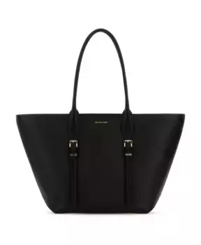 Стильная электронная кожаная сумка-шоппер Michael Kors, черный