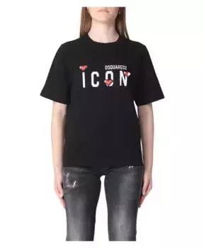 Стильная блузка коллекция футболок Dsquared2, черный