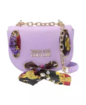 Стильная джинсовая сумка от кутюр Versace, фиолетовый