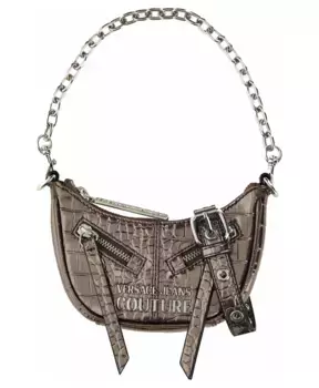 Стильная джинсовая сумка от кутюр Versace, серый