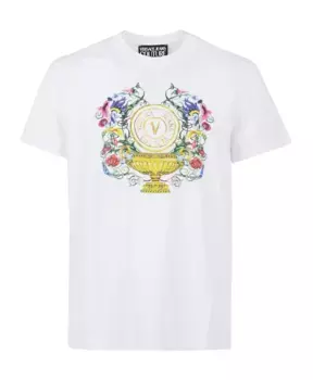 Стильная футболка для повседневного гардероба Versace Jeans Couture, белый