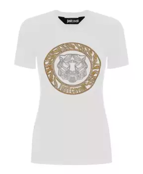 Стильная футболка и поло Roberto Cavalli, белый