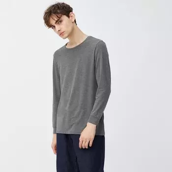 Стильная футболка с круглым вырезом GU, серый