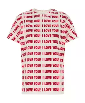 Стильная хлопковая футболка с принтом Blumarine, мультиколор