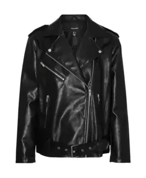 Стильная кожаная куртка Vero Moda, черный