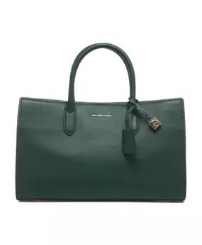 Стильная кожаная сумка с логотипом. Michael Kors, зеленый