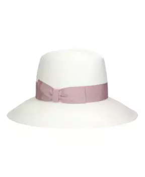 Стильная панама с широкими полями. Borsalino, белый