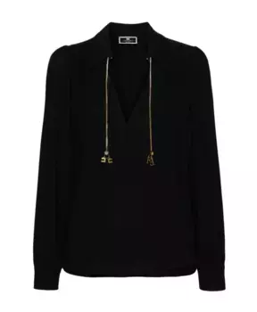 Стильная рубашка Elisabetta Franchi, черный