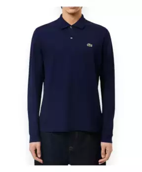 Стильная рубашка поло с длинными рукавами Lacoste, синий