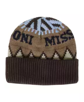 Стильная шапка бини Missoni, коричневый
