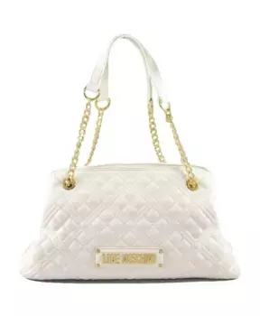 Стильная сумка через плечо из искусственной кожи. Love Moschino, белый