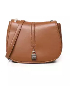 Стильная сумка через плечо с клапаном. V73, коричневый