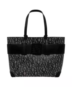 Стильная сумка из полиуретана с просторным салоном. Armani Exchange, черный