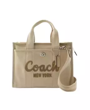 Стильная сумка шоппер нейтрального цвета. Coach, коричневый