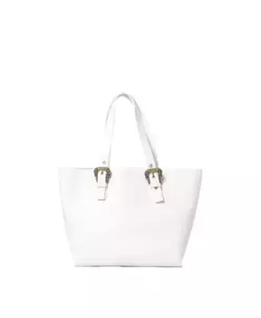 Стильная сумка шоппер с клатчем Versace, белый