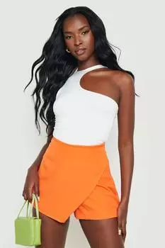 Стильная тканая юбка Boohoo, оранжевый