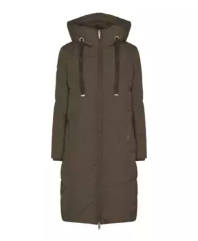 Стильное квадратное пуховое пальто nova Mos Mosh, коричневый