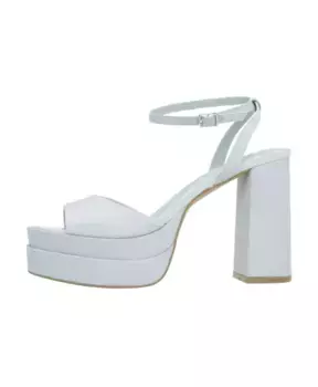 Стильные босоножки на высоком каблуке с пряжками La Strada, синий