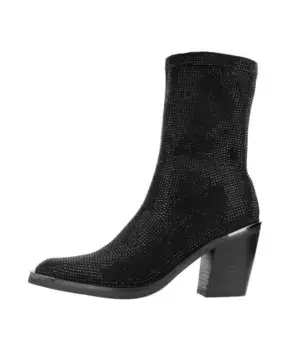 Стильные ботильоны на каблуке. Alma En Pena, черный