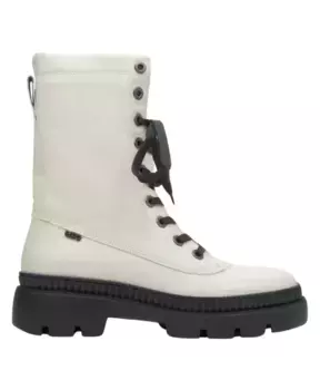 Стильные ботильоны на шнуровке Estro, бежевый