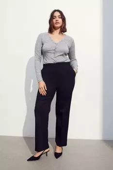 Стильные брюки из габардина H&M