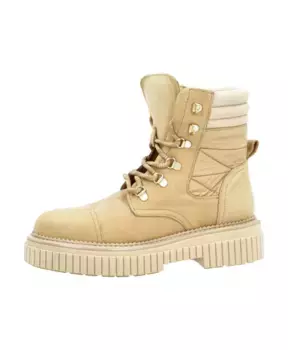 Стильные детские ботинки на шнуровке. Alpe, бежевый