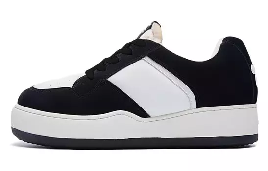 Стильные кроссовки для скейтбординга унисекс с низким верхом черного/белого цвета Article No.