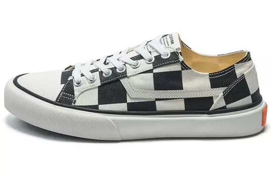 Стильные кроссовки для скейтбординга унисекс с низким верхом черного/белого цвета Article No.