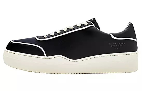 Стильные кроссовки для скейтбординга унисекс с низким верхом черного цвета Article No.