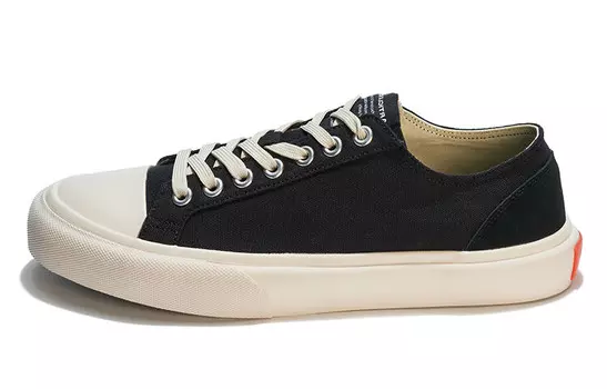 Стильные кроссовки для скейтбординга унисекс с низким верхом черного цвета Article No.