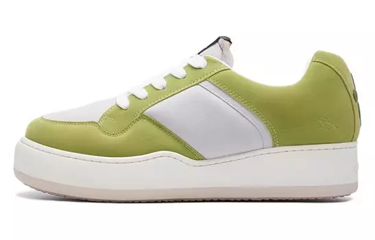 Стильные кроссовки для скейтбординга унисекс с низким верхом зеленого цвета Article No.
