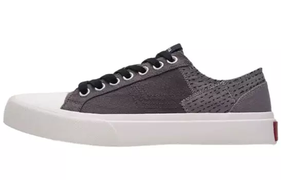 Стильные кроссовки для скейтбординга унисекс с низким верхом серого цвета Article No.