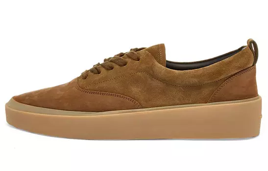 Стильные кроссовки для скейтбординга унисекс с низким верхом коричневого цвета Fear Of God