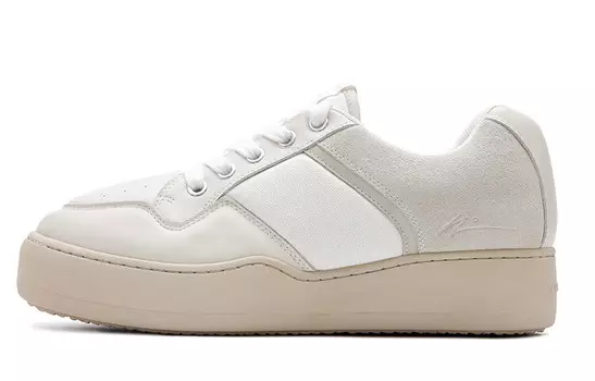 Стильные кроссовки для скейтбординга унисекс с низким верхом бежевого цвета Article No.