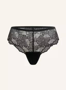 Стильные кружевные трусы-хипстеры Erlich Textil, черный