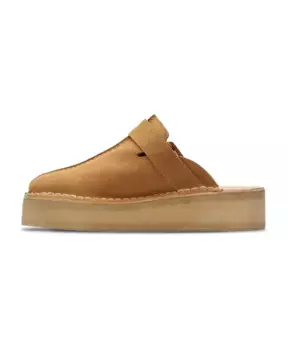 Стильные мюли на танкетке Clarks, коричневый