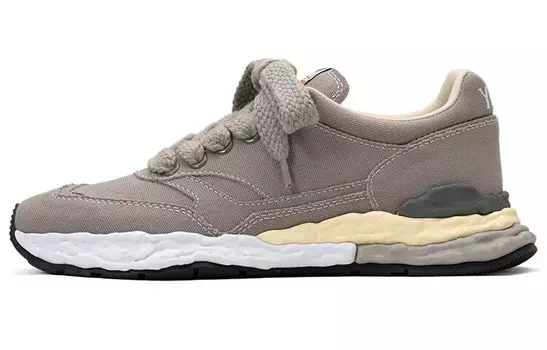 Стильные мужские кеды для скейтбординга Mihara, серые, низкие Mihara Yasuhiro