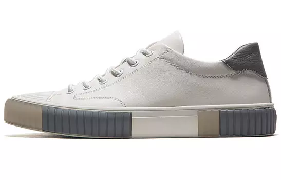 Стильные мужские кеды для скейтбординга с низким верхом, белые/серые Anthony Miles