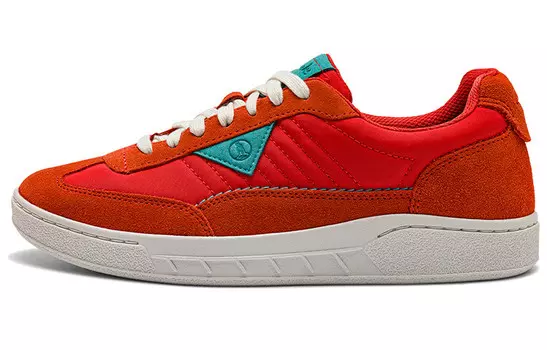 Стильные мужские кеды для скейтбординга с низким верхом гранатово-красного цвета Clarks