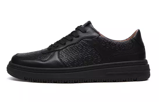 Стильные мужские кеды для скейтбординга с низким верхом черного цвета Everau