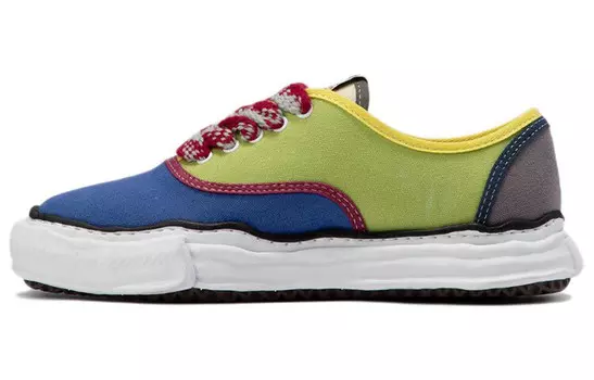 Стильные мужские кеды для скейтбординга с низким верхом, разноцветные Mihara Yasuhiro