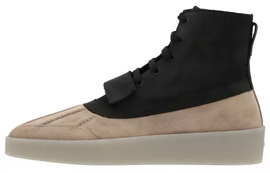 Стильные мужские кеды для скейтбординга с высоким верхом черного цвета Fear Of God