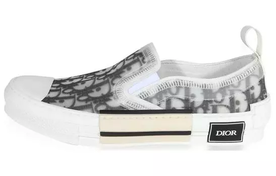 Мужские слипоны Dior, черный/белый